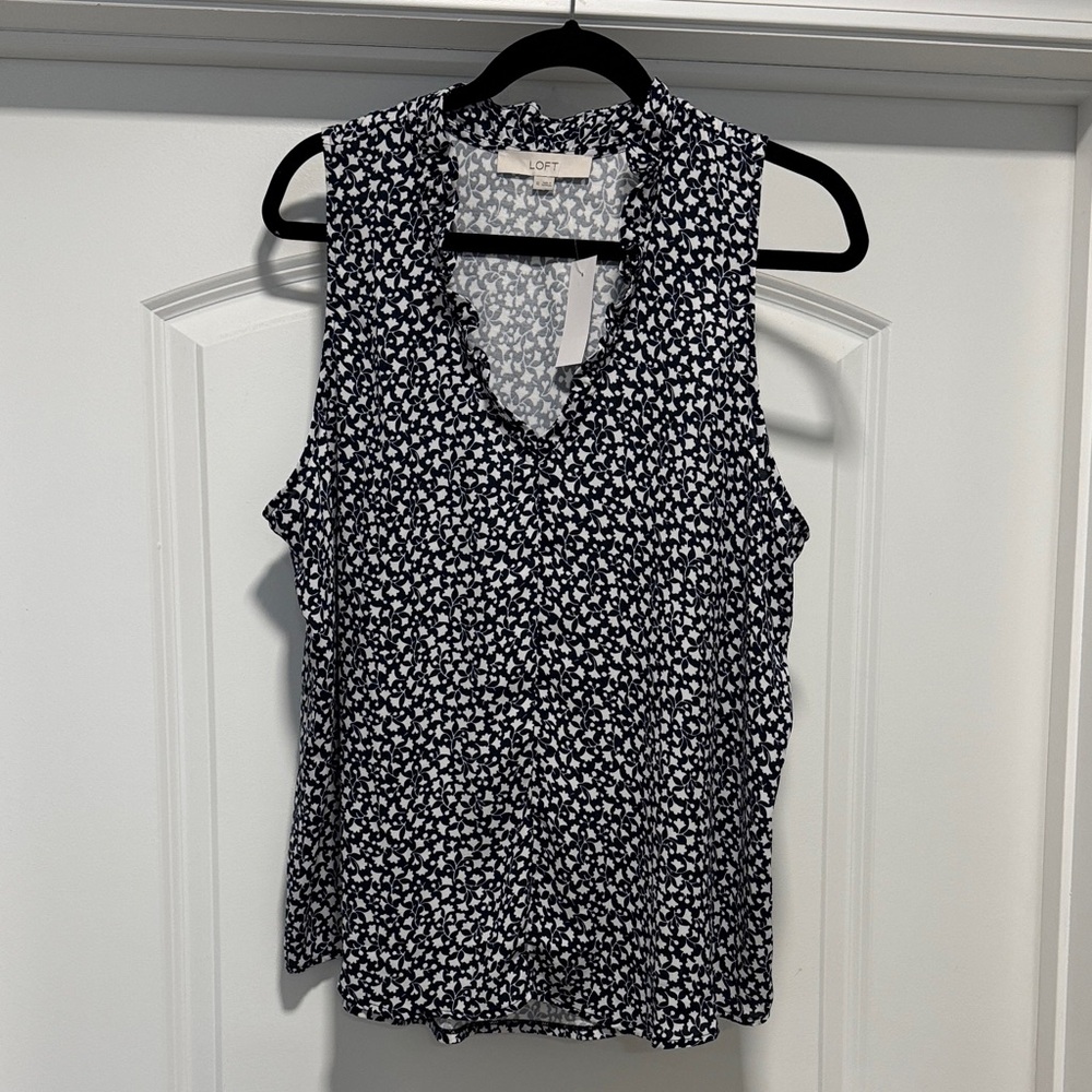 LOFT Mixed Media Shell NWT